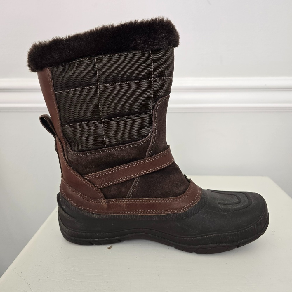 The North Face Women Chilkat III Waterproof Pull-On Boot 10 Brown Winter Outdoor - Picture 10 of 12